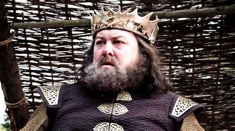 Robert baratheon - The main reason for a civil war in the first place is the legitimacy of King Robert Baratheon's (Mark Addy) heirs.When he dies, Joffrey, his eldest son, takes the Iron Throne backed by his mother ...
